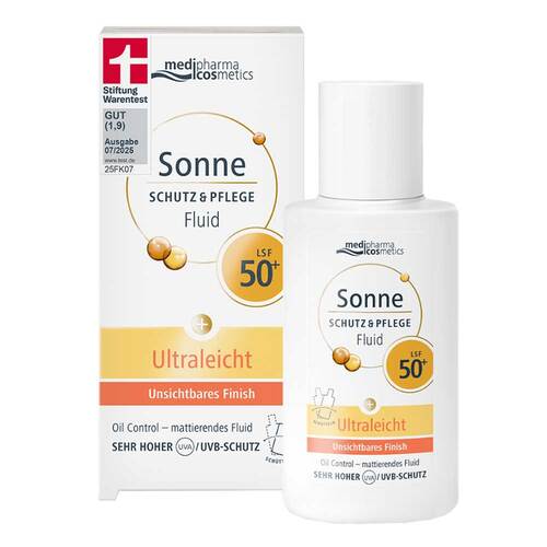Sonne Schutz &amp; Pflege Fluid ultraleicht Lsf 50 +  - 1