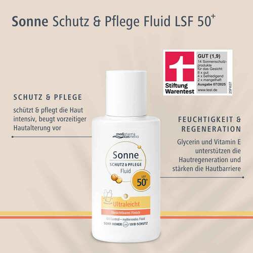 Sonne Schutz &amp; Pflege Fluid ultraleicht Lsf 50 +  - 4