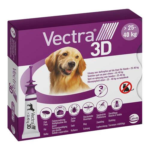 Vectra 3D L&ouml;sung z.Auftro.a.d.Haut f&uuml;r Hunde &uuml;.25-40 kg - 1