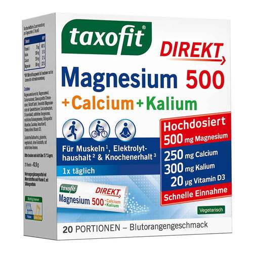 Taxofit Magnesium 500 + Calcium+Kalium Direkt Granulat  - 1