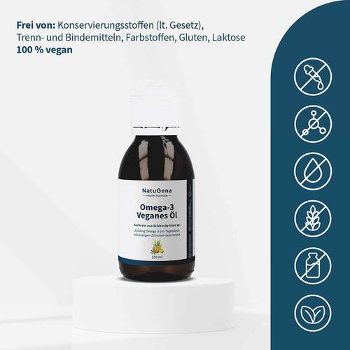 Omega-3 Vegan 2200mg mit 1351 Dha 672 Epa Algen&ouml;l &Ouml;l - 3