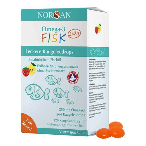 Norsan Omega-3 Fisk Jelly f&uuml;r Kinder Drag.Vorratspa. - 1