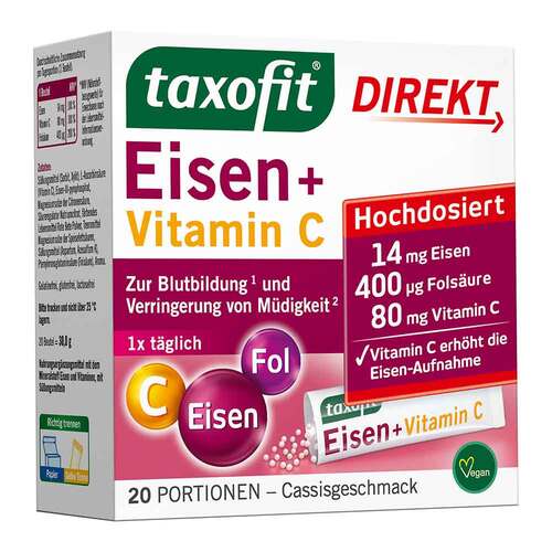 Taxofit Eisen + Vitamin C Direkt Granulat - 1