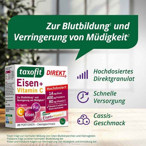 Taxofit Eisen + Vitamin C Direkt Granulat - 2