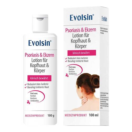 EVOLSIN Psoriasis &amp; Ekzem Lotion Kopfhaut &amp; K&ouml;rper - 1
