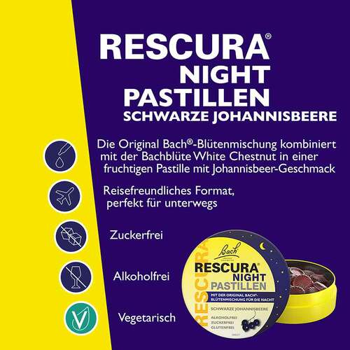 Bachbl&uuml;ten Original Rescura Night Past.schwarz Johan. - 4