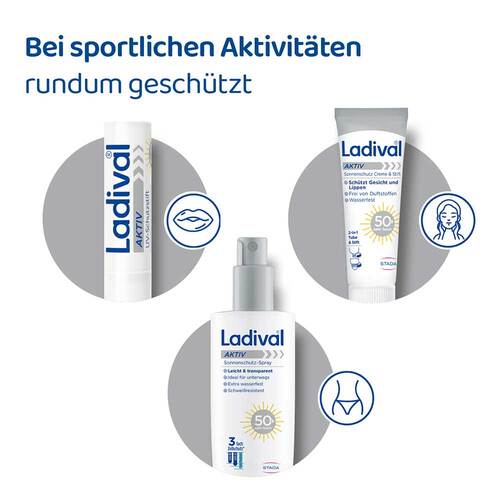 Ladival Aktiv UV-Schutzstift Lippen Lsf 50 +  - 7