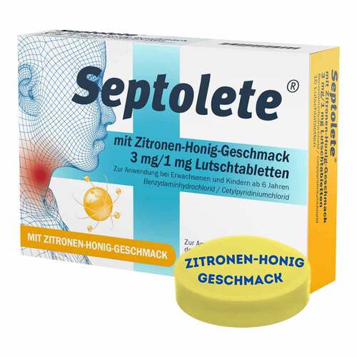 Septolete mit Zitronen-Honig-Geschm.3mg / 1mg Lut.-T. - 1