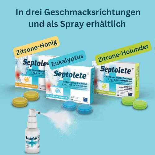 Septolete mit Zitronen-Holund.Geschm.3mg / 1mg Lut.-T. - 5