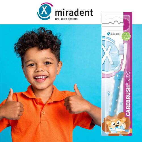 Miradent Carebrush Kids Zahnb&uuml;rste 2-6 Jahre blau - 2