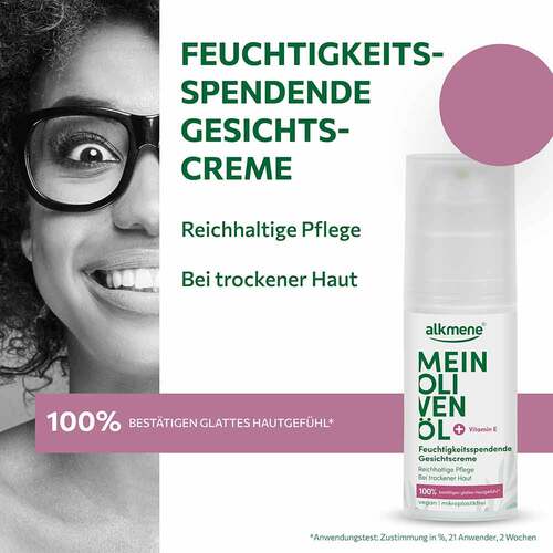 ALKMENE Mein Oliven&ouml;l Feuchtigkeit Gesichtscreme - 2