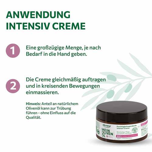 ALKMENE Mein Oliven&ouml;l Feuchtigkeit intensive Creme - 4