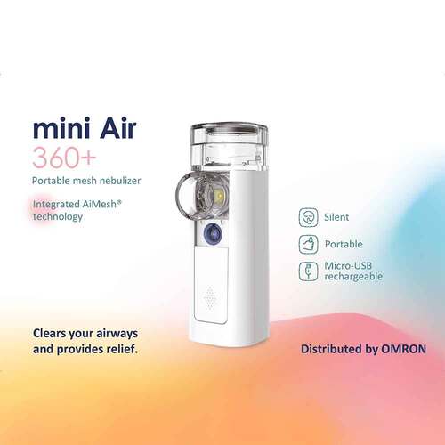 Omron mini Air 360 + Mesh Vernebler tragbar - 3