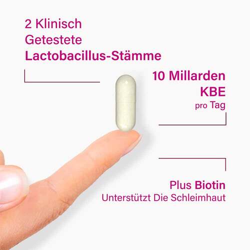 Lacto Intim Milchs&auml;urebakterien + Biotin magensaftresistent Kapseln  - 3
