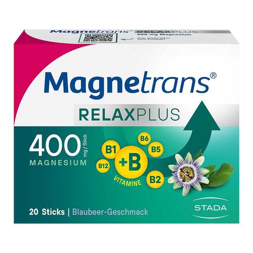 Magnetrans Relax + 400 mg Granulat Sticks Blaubeere - 1