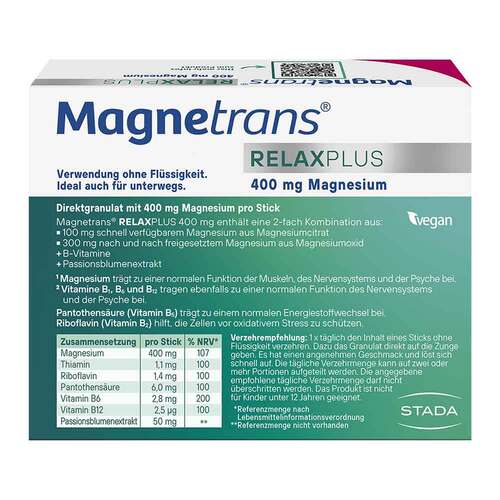 Magnetrans Relax + 400 mg Granulat Sticks Blaubeere - 2