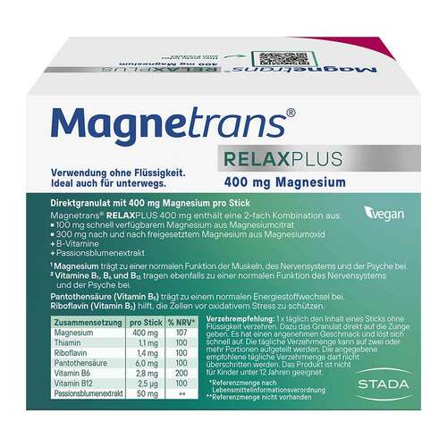 Magnetrans Relax + 400 mg Granulat Sticks Blaubeere - 2