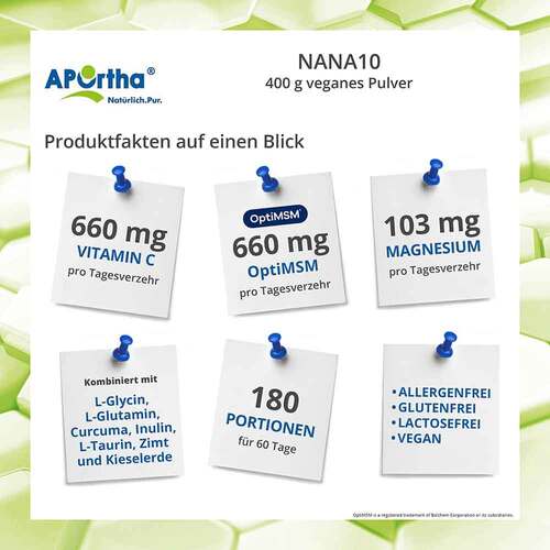 APORTHA NaNa10 veganes Pulver - 2