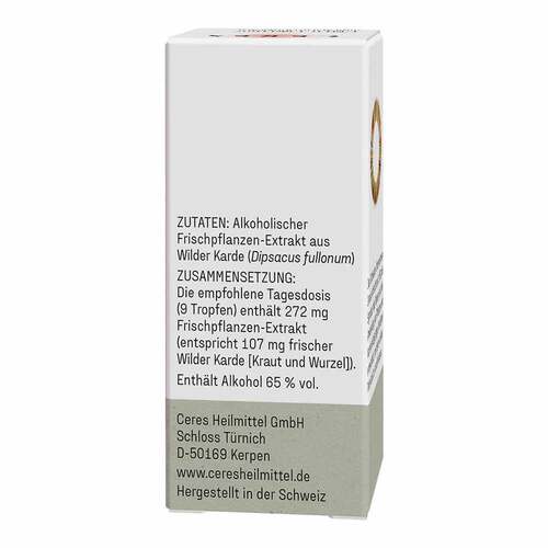 Ceres Wilde Karde Dipsacus fullonum Extrakt Tropf. - 2