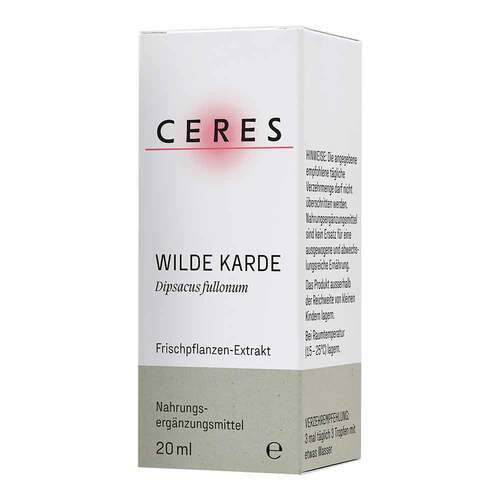 Ceres Wilde Karde Dipsacus fullonum Extrakt Tropf. - 5