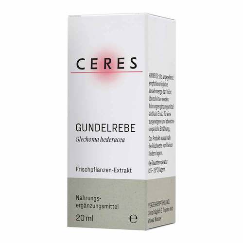 Ceres Gundelrebe Glechoma hederacea Extrakt Tropf. - 5