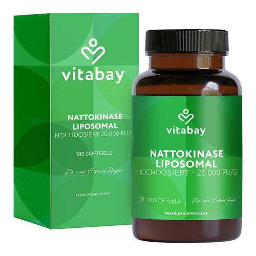 Nattokinase Hochdosiert 20.000 FU / g Weichkapseln - 1