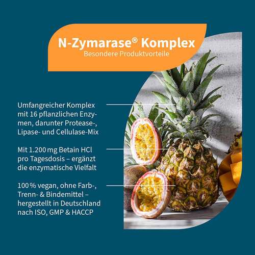 N-Zymarase Komplex Enzyme + Betain Hcl Kapseln - 2