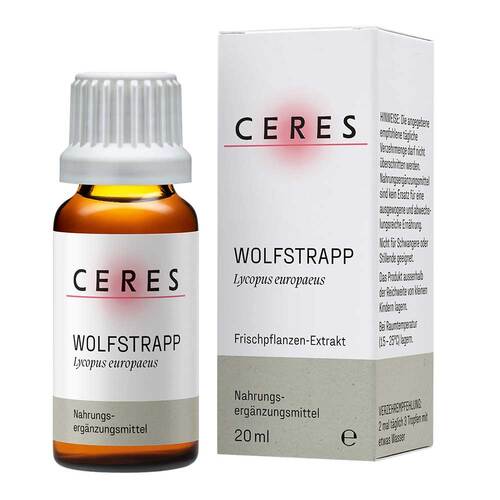 Ceres Wolfstrapp Lycopus europaeus Extrakt Tropfen - 1