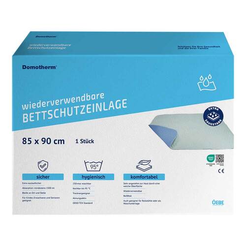 DOMOTHERM Bettschutzeinlage waschbar 85x90cm - 1