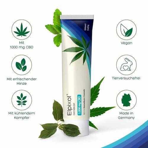 Cannabis Gel 1000 mg Cbd k&uuml;hlend Elpixol - 4