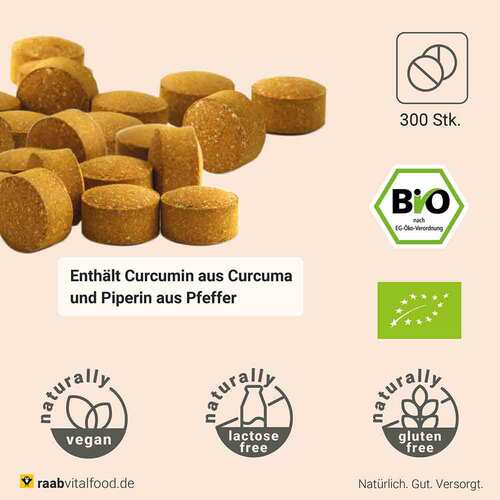 Raab Vitalfood Curcuma Bio Tabletten - 2
