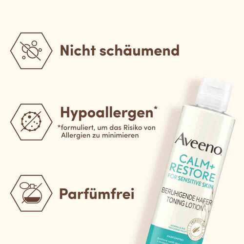 Aveeno Calm + Restore beruhigende Hafer Toning Lot. - 4