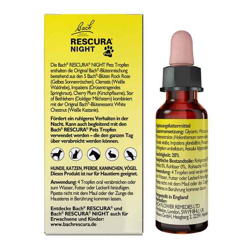 Bachbl&uuml;ten Original Rescura Night Pets Tro.alk.frei  - 3