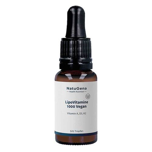 Lipovitamine 1000 vegan Vitamin D3 + A+K2 Tropfen - 1