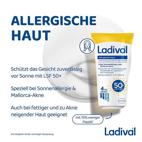 Ladival allergische Haut Gel Gesicht Lsf 50 +  - 3