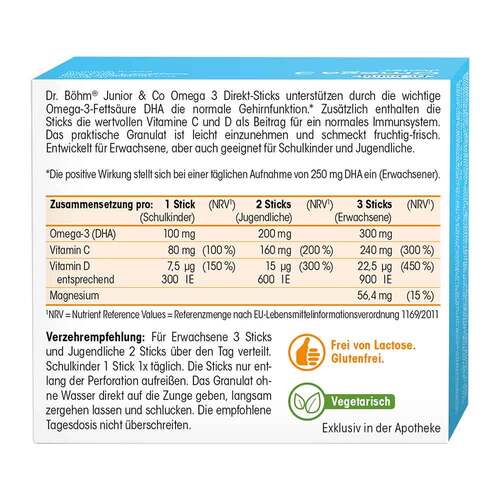 DR.B&Ouml;HM Omega-3 Junior Direkt Sticks - 2