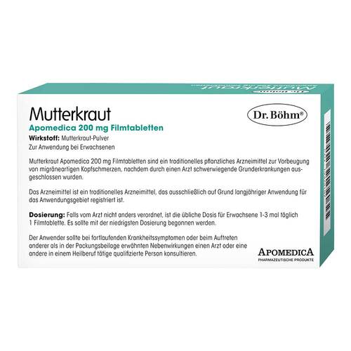Mutterkraut Apomedica 200 mg Filmtabletten - 2