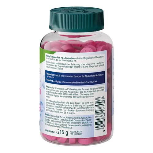 Kneipp Magnesium + B12 Gummi Himbeer - 2