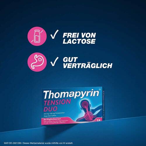 Thomapyrin Tension Duo 400 mg / 100 mg Filmtabletten - 6