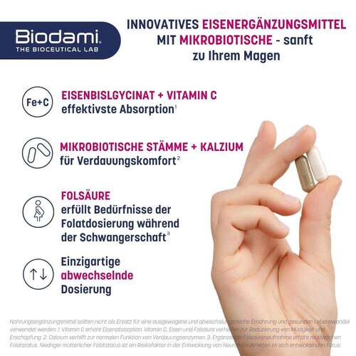 Biodami Ferro Fatigue Redux Eisen hochdos. + Vitamin C  - 3