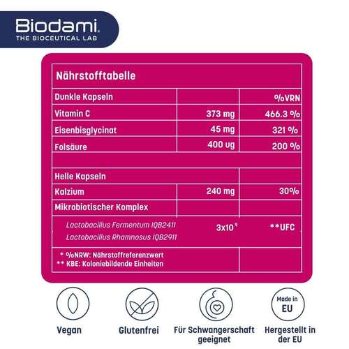 Biodami Ferro Fatigue Redux Eisen hochdos. + Vitamin C  - 5