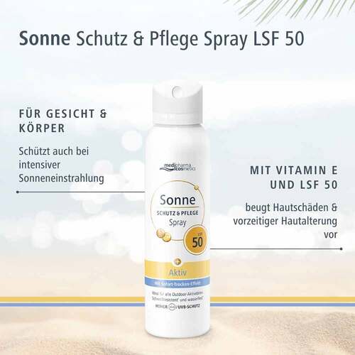 Sonne Schutz &amp; Pflege Aktiv Aerosol-Spray Lsf 50 - 4