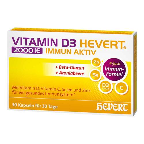 Vitamin D3 Hevert 2000 I.E. Immun Aktiv Kapseln - 1