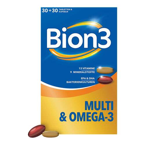 BION3 Multi + Omega-3 Kombipackung 30 Tabletten +30 Kapseln  - 1