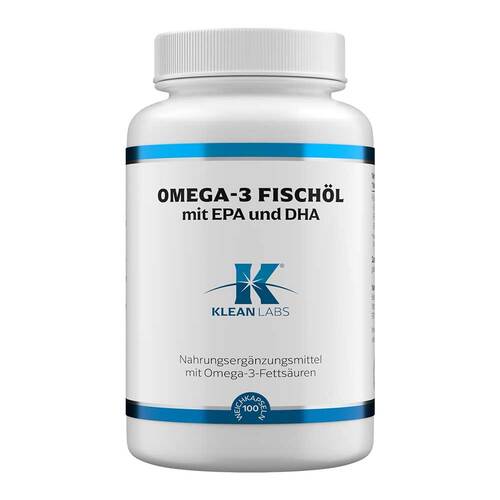 Omega-3 Fisch&ouml;l 1200 mg mit Epa und Dha Klean Labs - 1