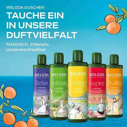 Weleda Refresh Shower Cream Citrus - 4