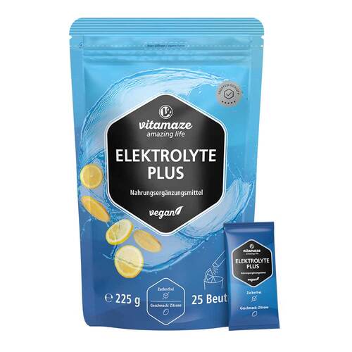 Elektrolyte Plus Vitamin C + B-Vitamine Zitrone Pulver  - 1