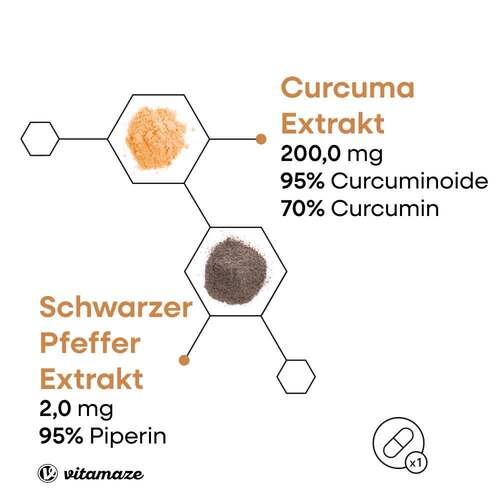 Curcuma 10.000 + Piperin hochdosiert vegan Kapseln - 4