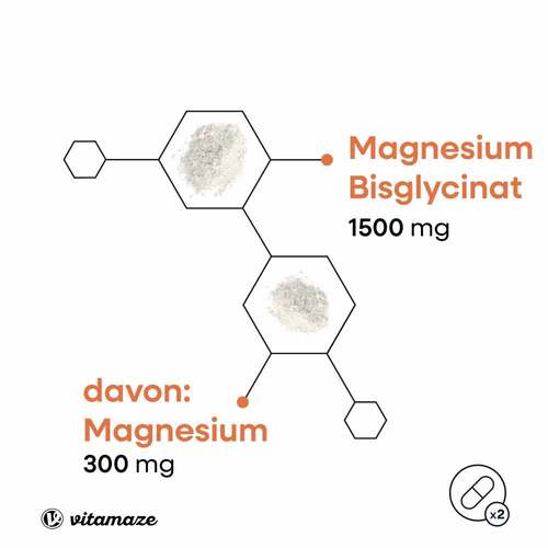 Magnesium Bisglycinat 750 mg vegan Kapseln - 3