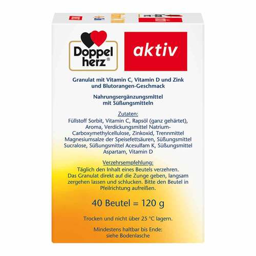 Doppelherz Vitamin C 1000 + D3+Zink Direct Pellets - 2